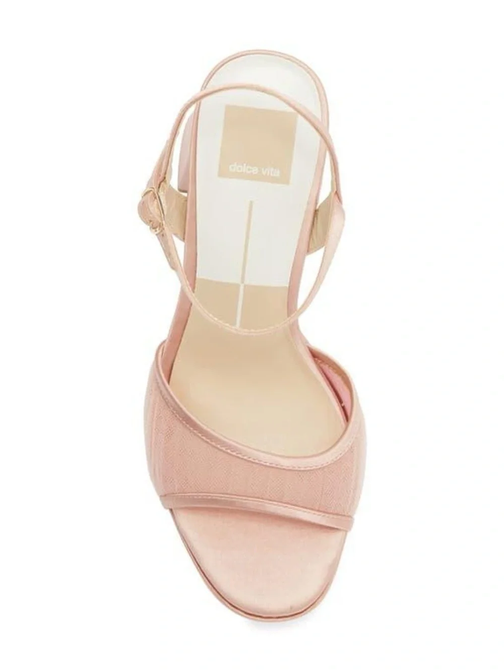 Dolce Vita Preya Platform Sandal in Blush Tulle - Size 7